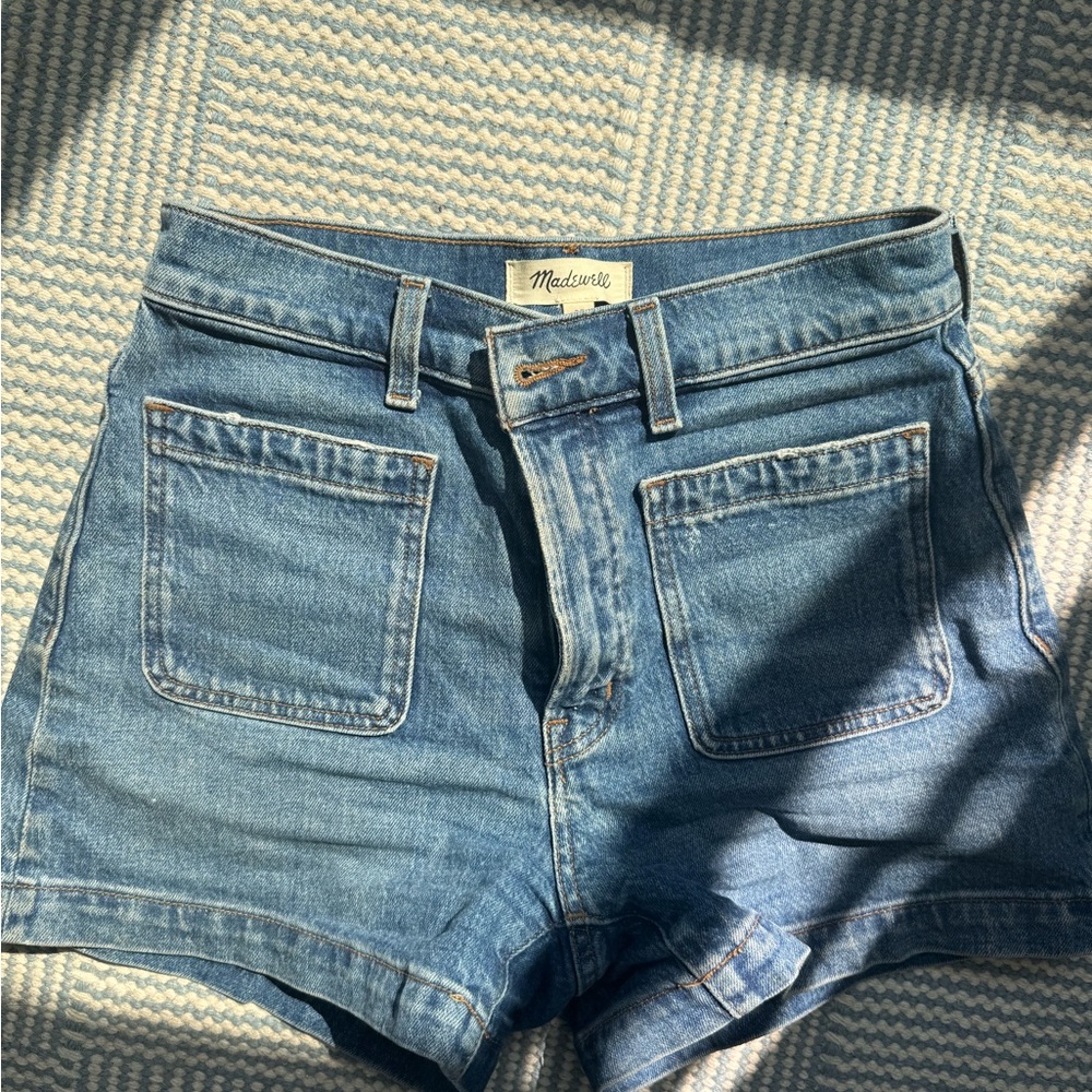 Madewell Blue Jean Shorts Classic Denim Style
